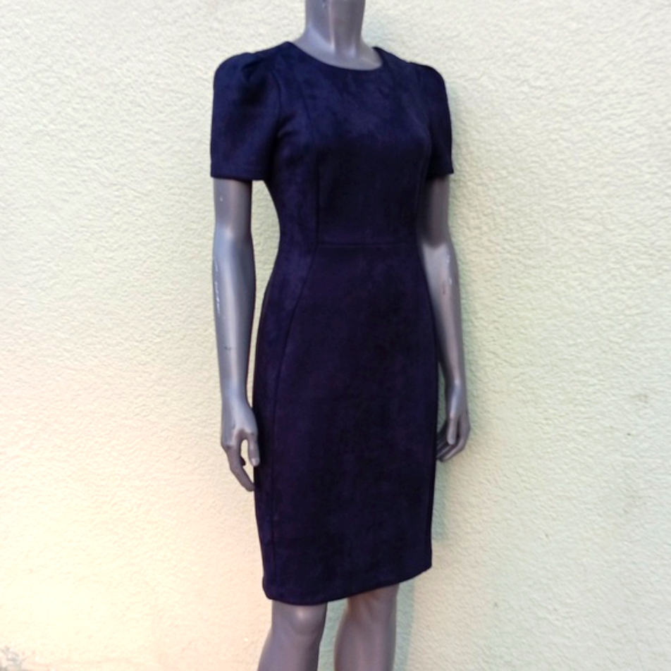 Calvin Klein Ladies Beautifully Designed Velvety Look & Feel Midi Dress